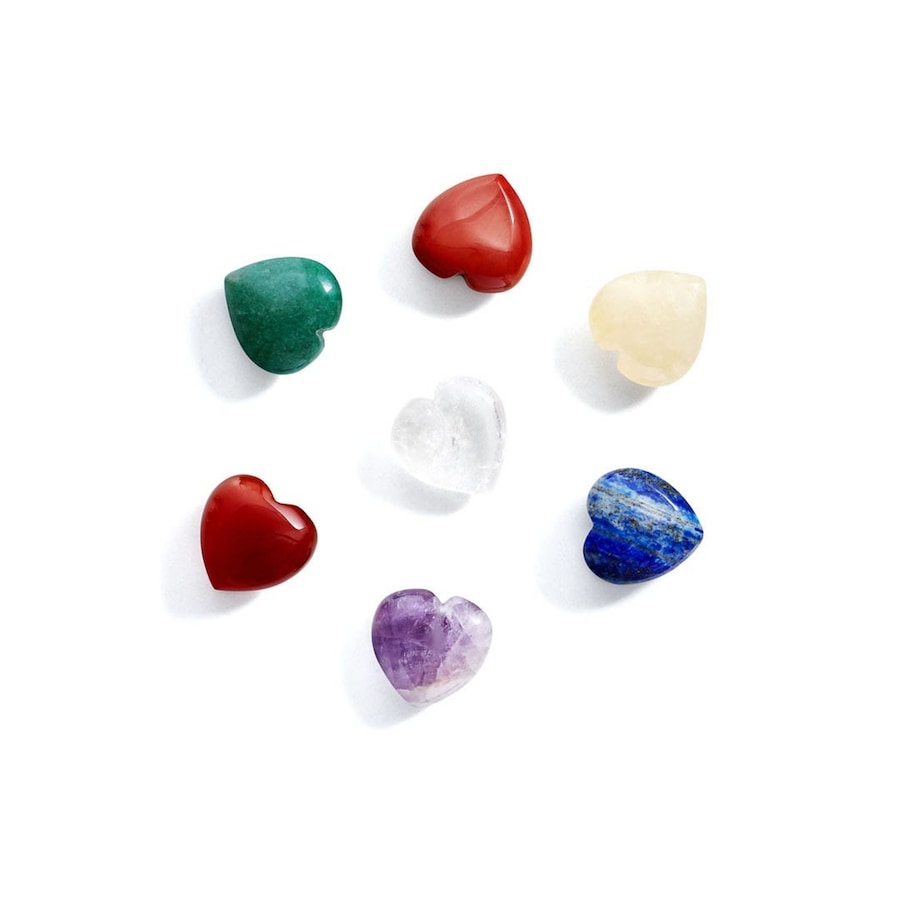 Crystallove Naturalne kamienie energetyczne czakra – 7 CZAKR Urządzenia do masażu twarzy 7 ct