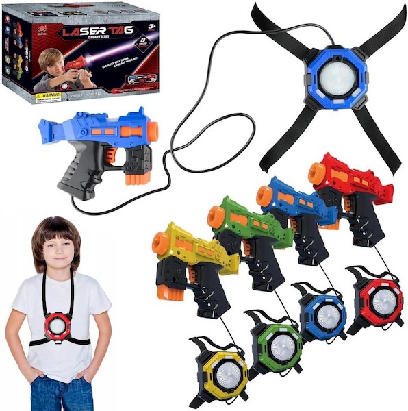Laser tag, pistolety i kamizelki