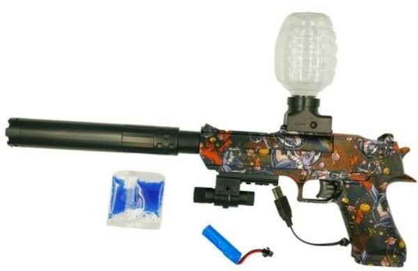 Pistolet na kulki żelowe z ładowarką