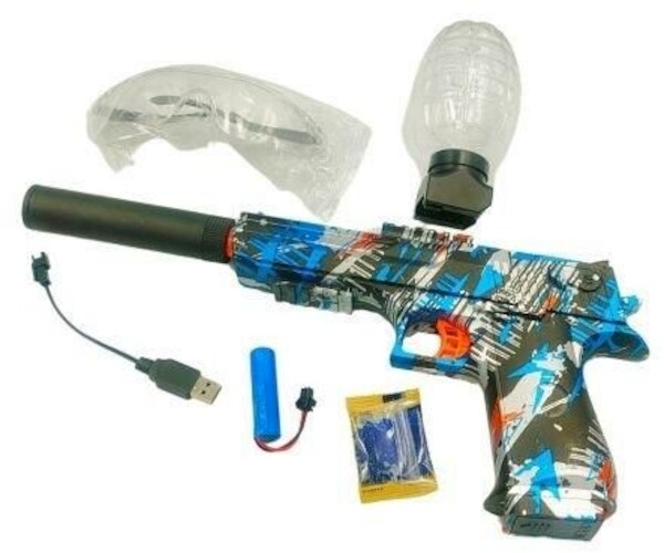 Pistolet na kulki żelowe z ładowarką