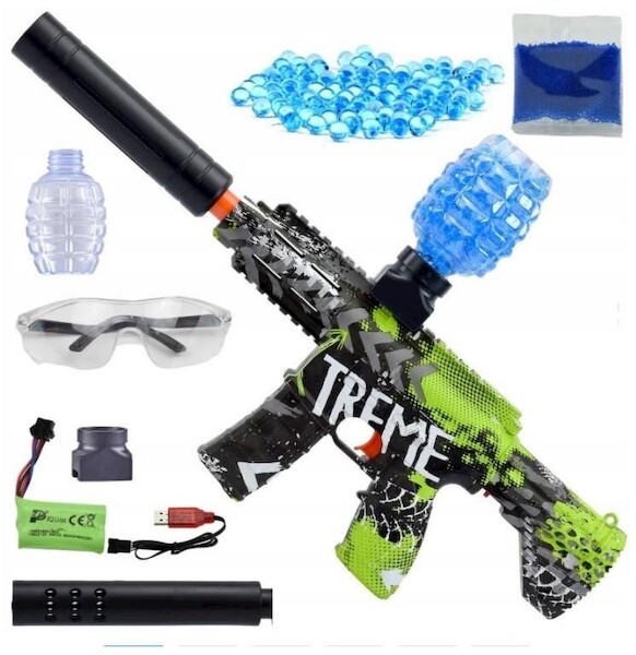 Karabin na kulki żelowe z ładowarką