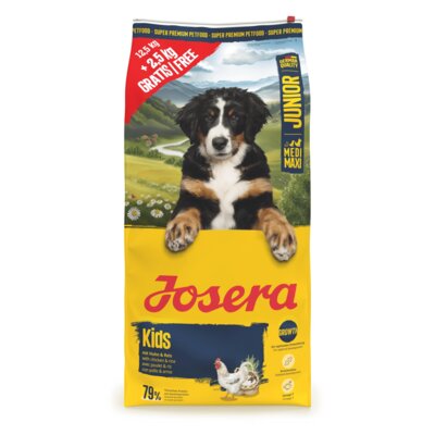 Karma dla psa JOSERA Kids Drób 12.5 kg + 2.5 kg
