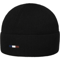 Czapka z Mankietem Uni Rib by bugatti, czarny, One Size