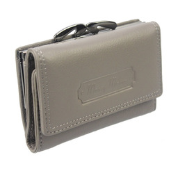 Portfel Damski Skórzany MONEY MAKER Skóra Licowa Klamra 12 cm MM5286