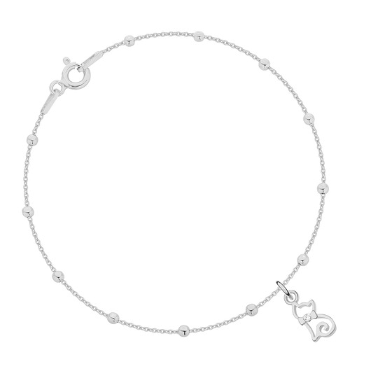 Bransoletka srebrna z kotkiem