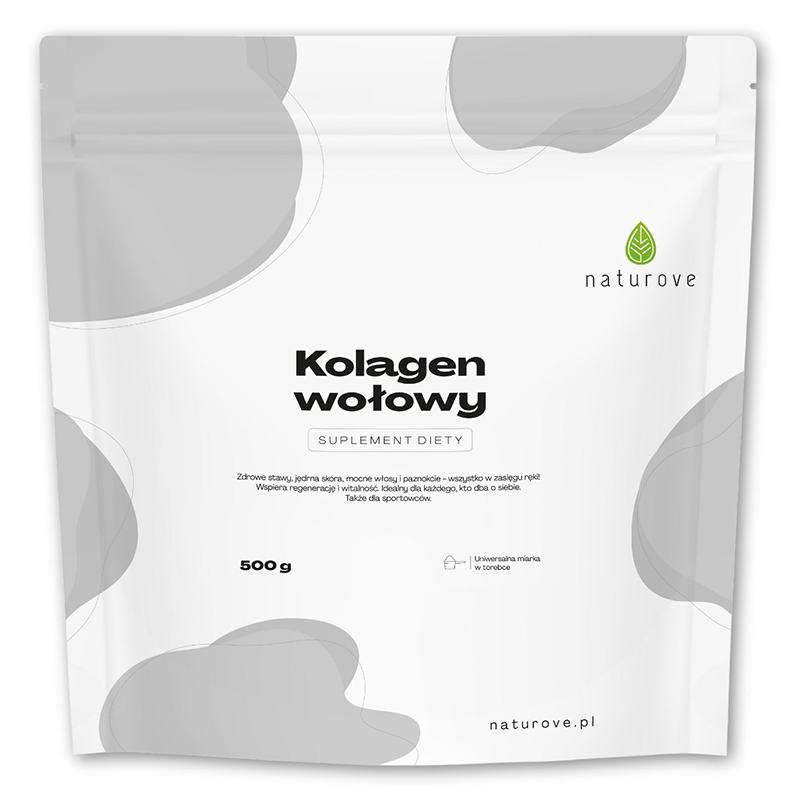 Naturove Kolagen Wołowy, proszek, 500 g