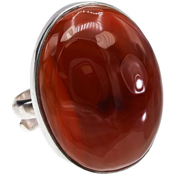 Karneol Piękny Pierścionek Srebro R10-26 Unikat