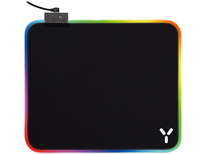 Podkładka gamingowa pod ISY IMP-6000-1 RGB 350×250 mm z podświetleniem Czarny