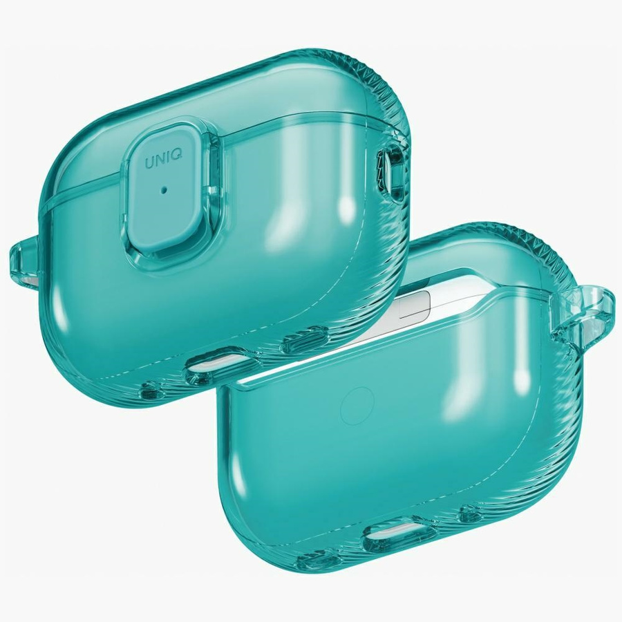 Etui UNIQ Glase Pro do AirPods Pro 3 Lock Case turkusowy