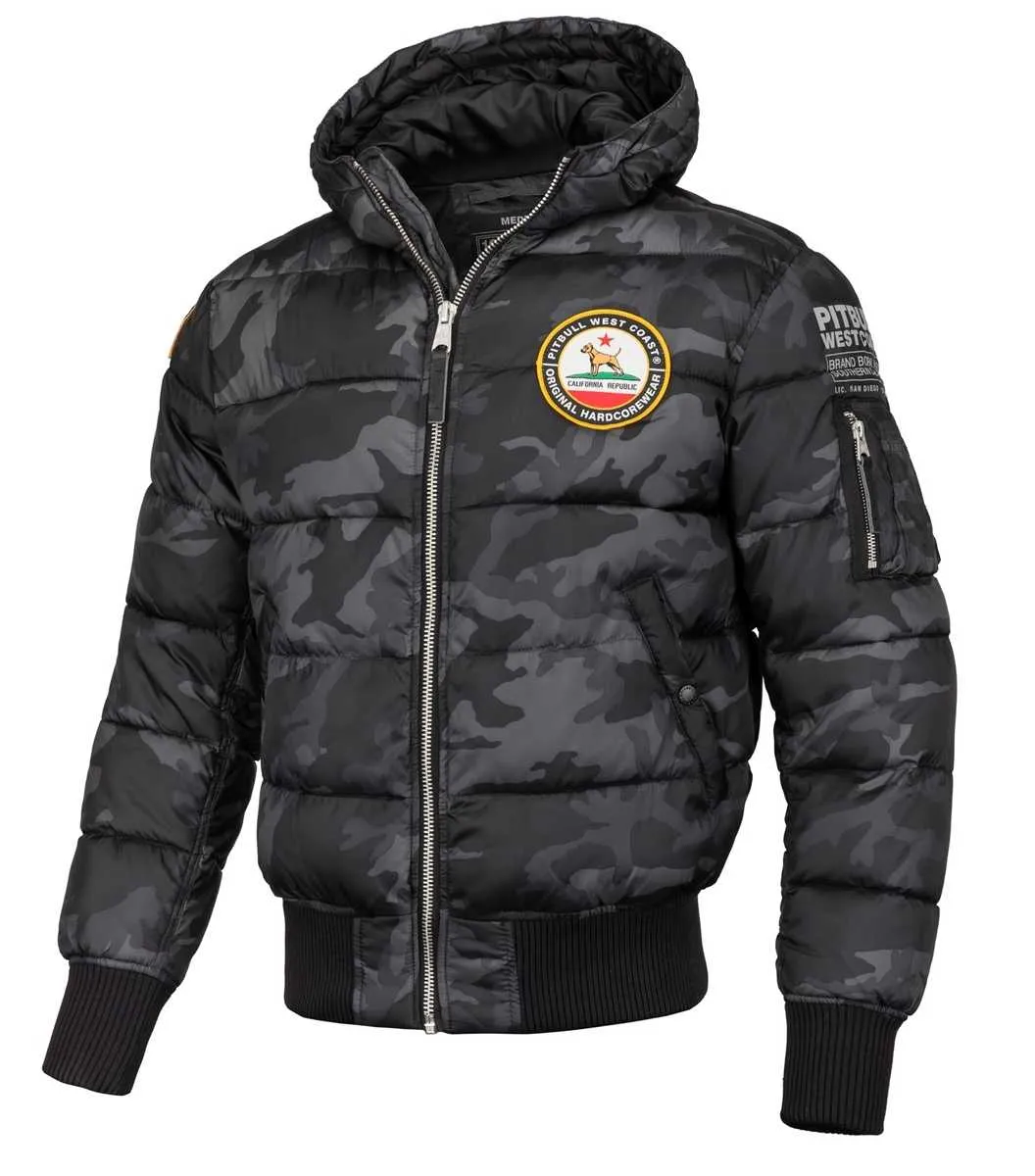 PITBULL kurtka z kapturem Topside - Black Camo