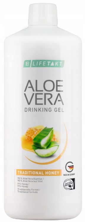 Aloes żel do picia miód 1000ml LR Lifetakt Aloe Vera Traditional Honey Aloe Vera Drinking Gel Traditional Honey 1000ml