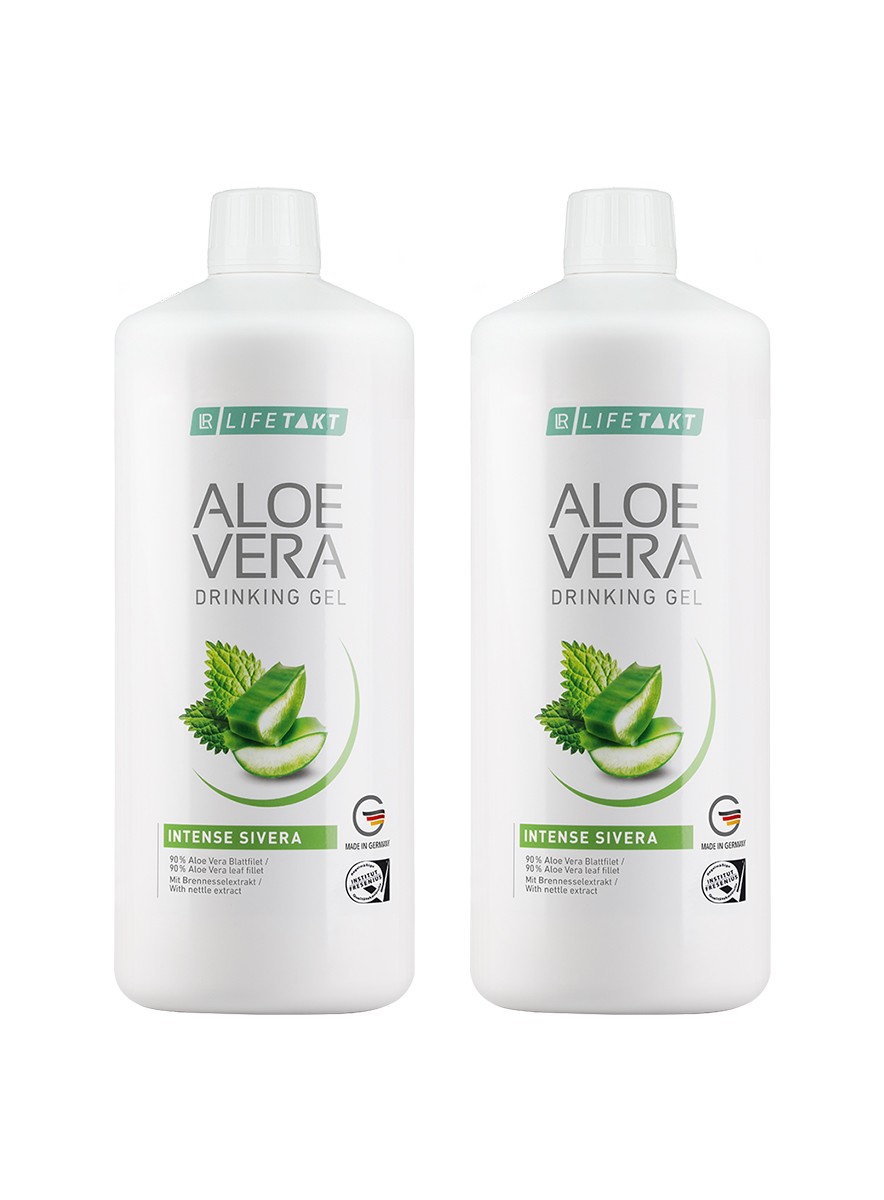 Aloes żel do picia Sivera pokrzywa 2x1000ml LR Lifetakt Aloe Vera DWUPAK Aloe Vera Drinking Gel Intense Sivera 2x1000ml DWUPAK