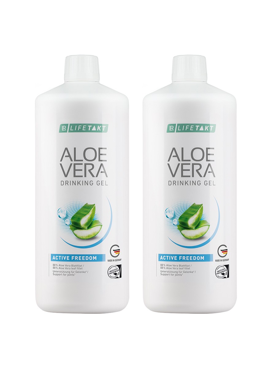 Aloes żel do picia kolagen LR Lifetakt Active Freedom 2x1000ml Aloe Vera DWUPAK Aloe Vera Drinking Gel Active Freedom 2x1000ml DWUPAK