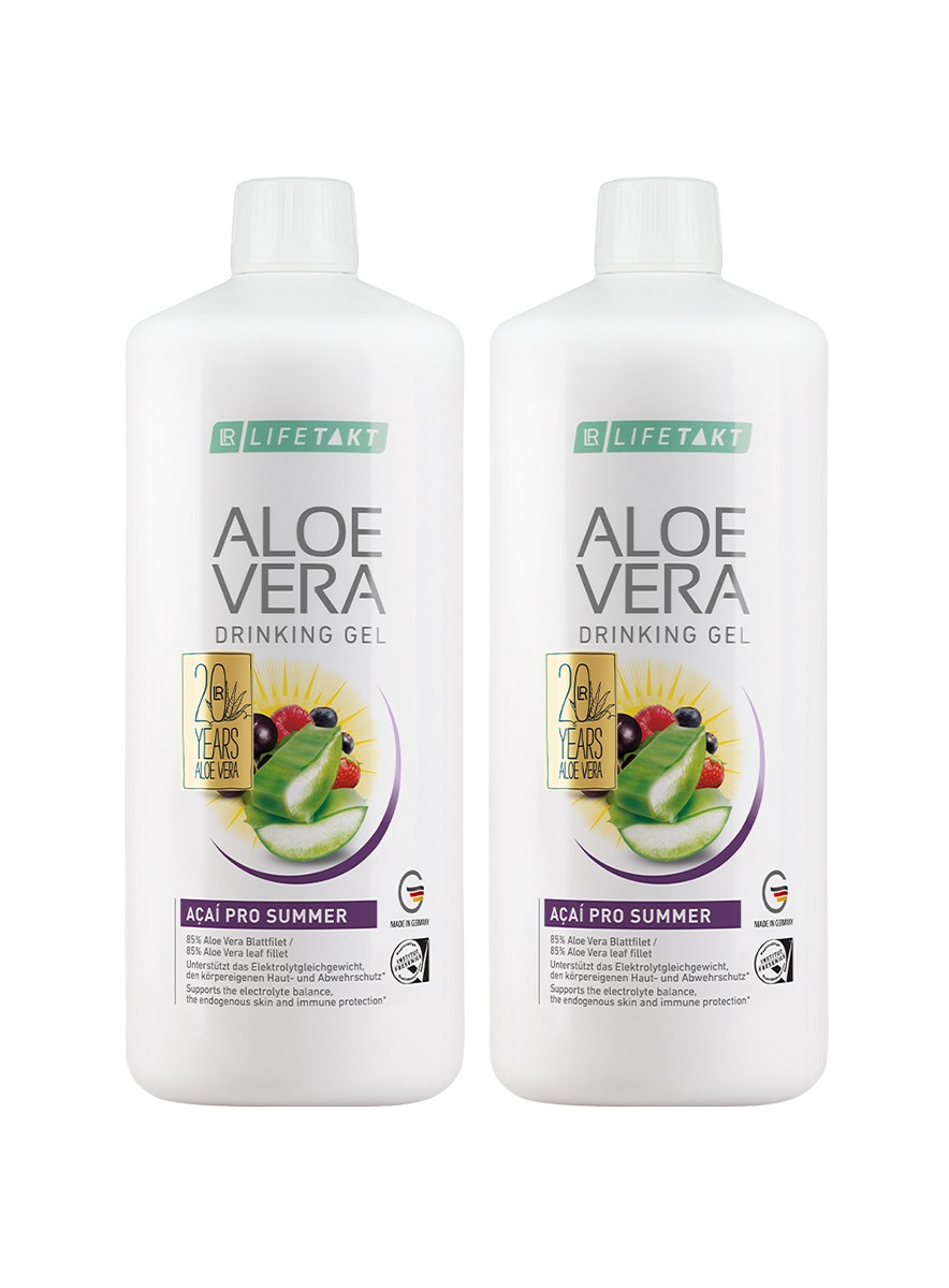 LR Aloe Vera Drinking Gel Acai Pro Summer Sumplement Diety w Płynie 2x1000ml DWUPAK