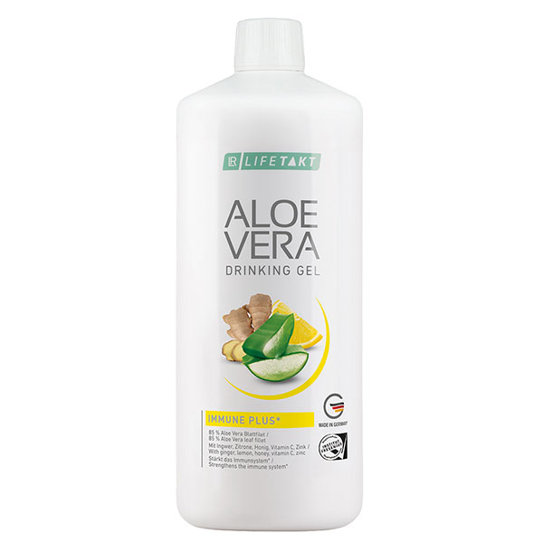 Aloes żel do picia imbir miód cytryna LR Lifetakt Immune Plus 1000ml Aloe Vera Aloe Vera Drinking Gel Immune Plus 1000ml
