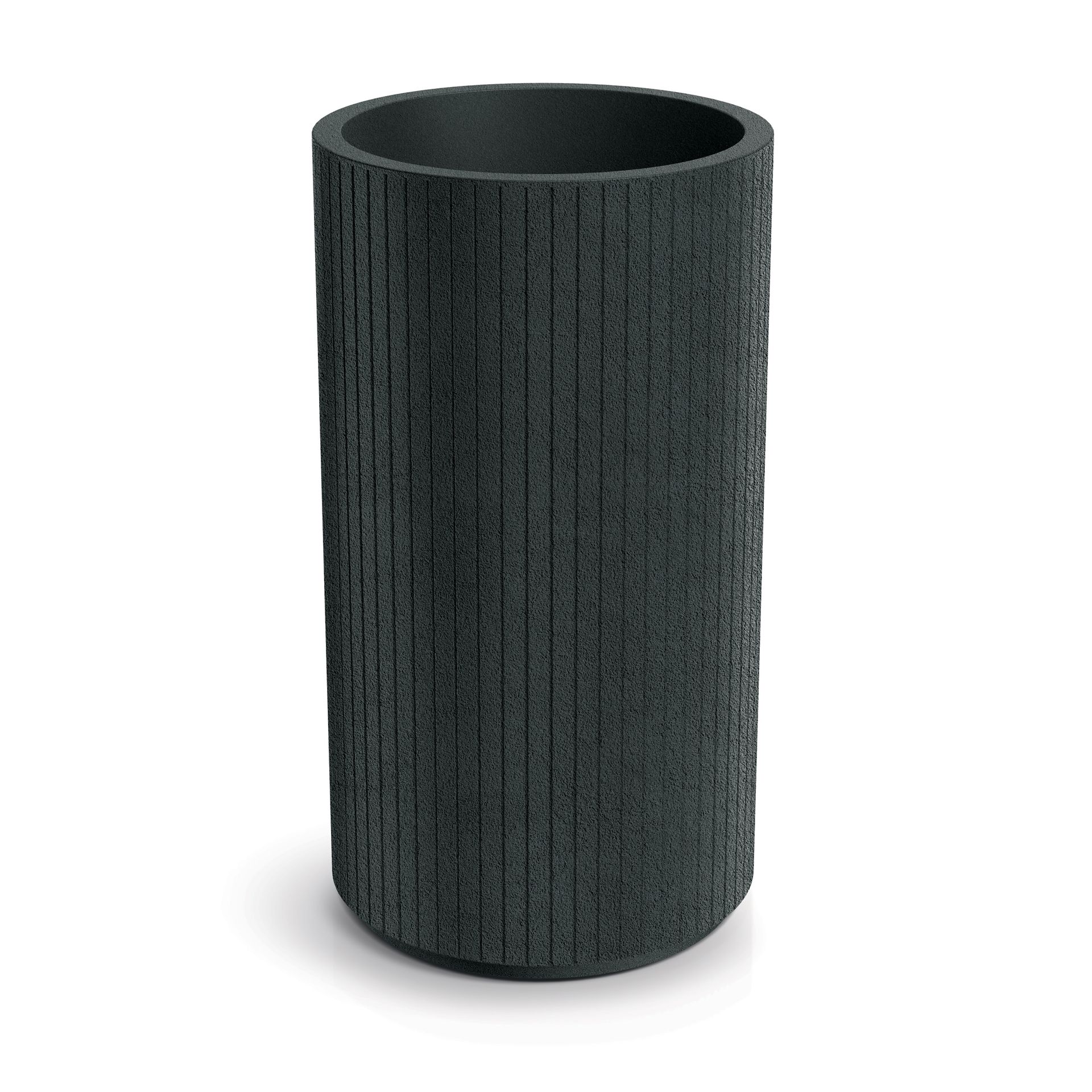 Donica ogrodowa Coro Round High Charcoal 34 l