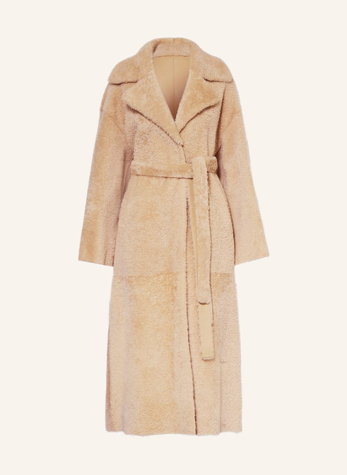 Arma Płaszcz Skórzany Rien Dwustronny beige