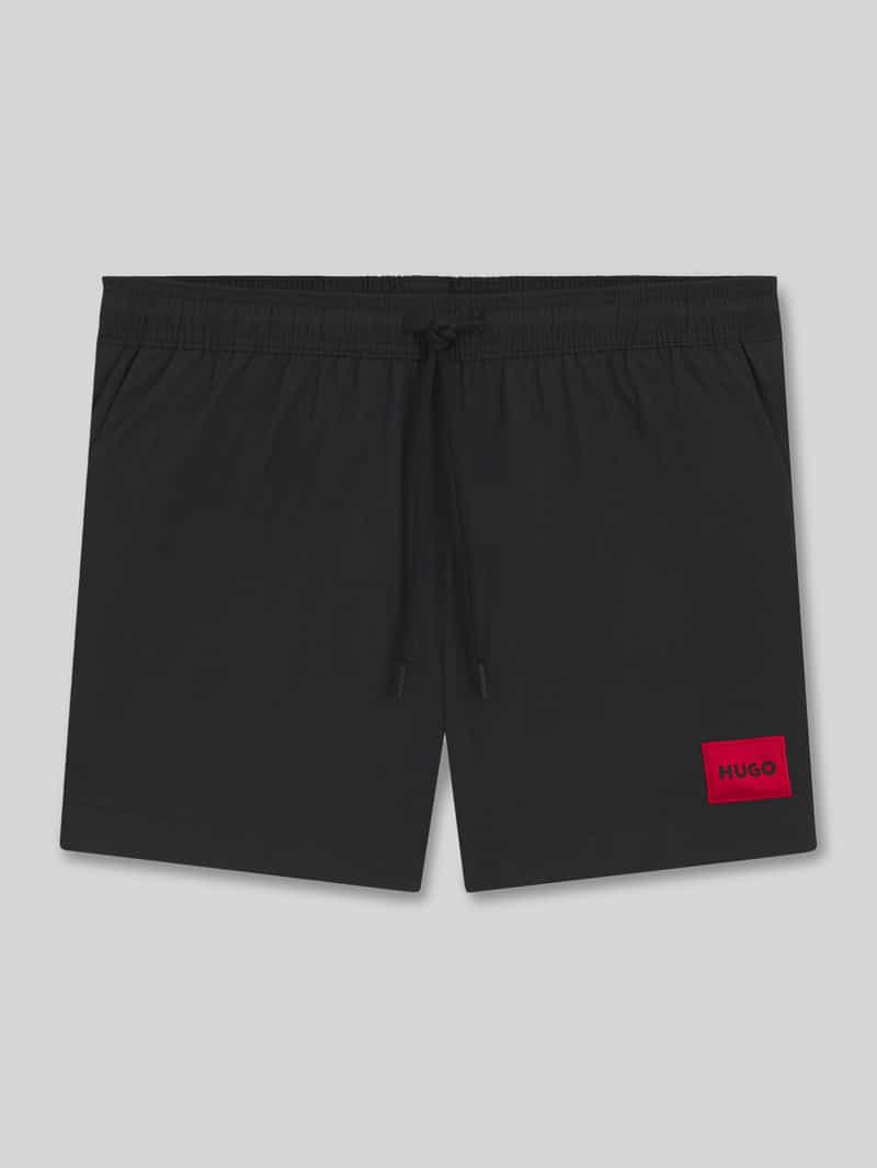 Spodenki kąpielowe z naszywką z logo model ‘DOMINICA’