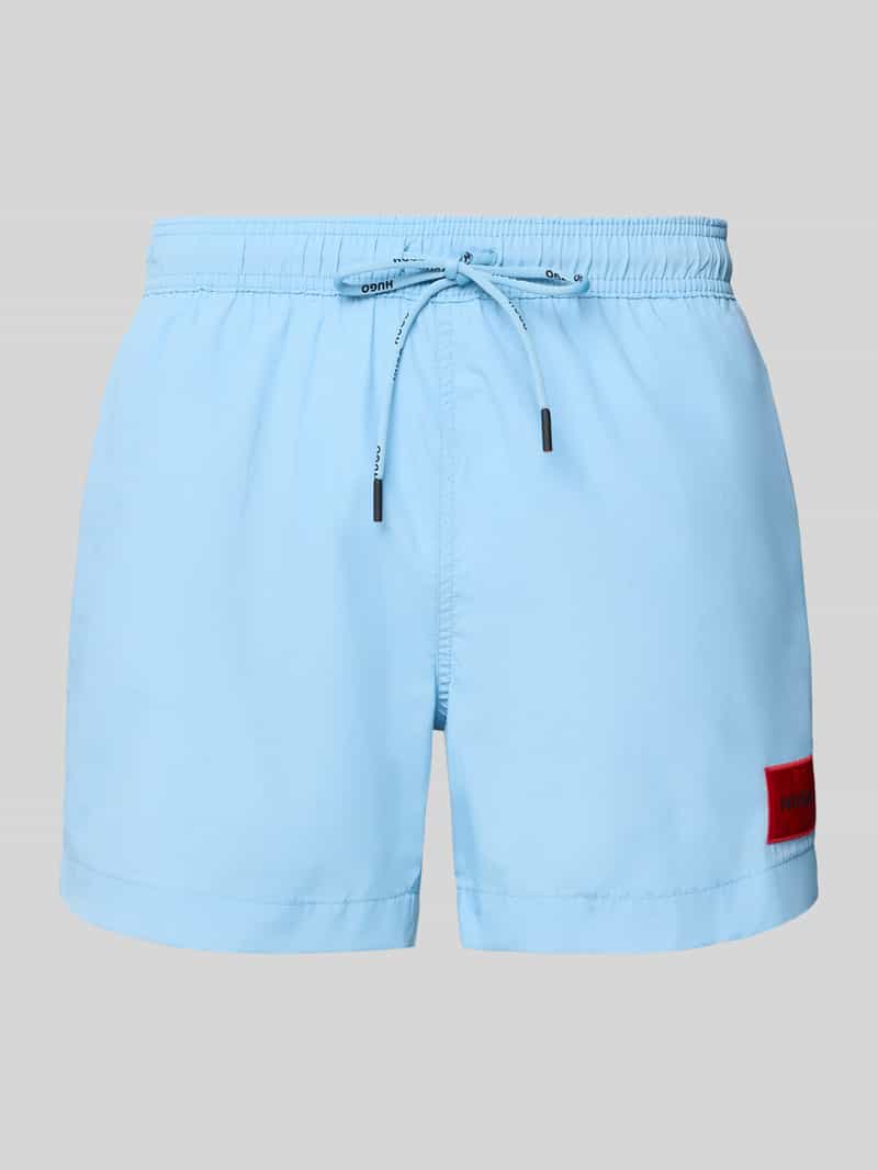 Spodenki kąpielowe z naszywką z logo model ‘DOMINICA’