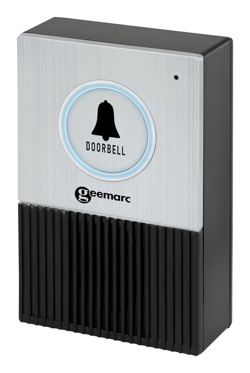 Geemarc Telecom Doorbell 595 U.L.E Czarny, Srebrny 3521350009200