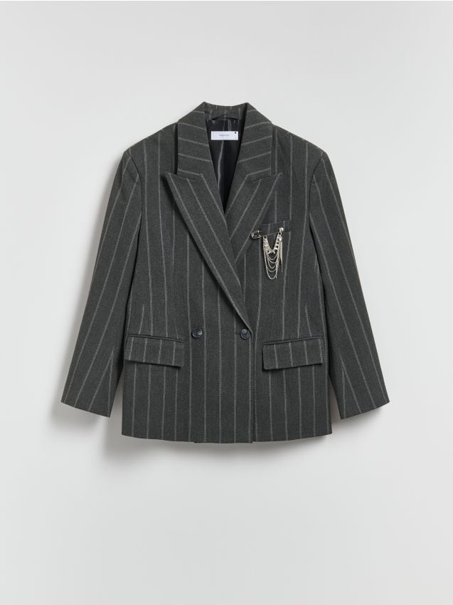 Reserved - Marynarka z wiskozą - ciemnoszary