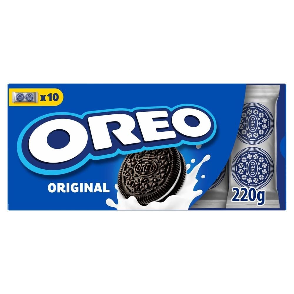 Oreo Original Ciastka kakaowe z nadzieniem o smaku waniliowym 220 g