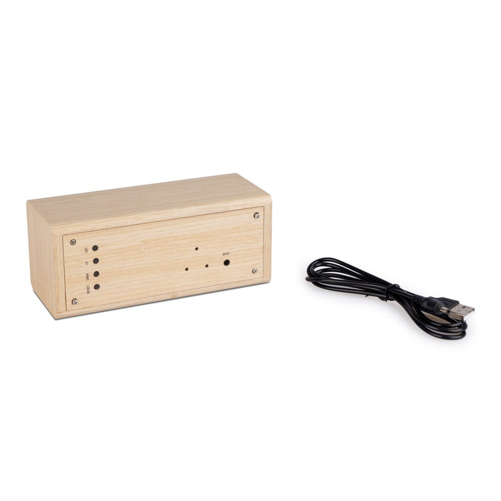 Cyfrowy budzik stołowy Timber – Balvi