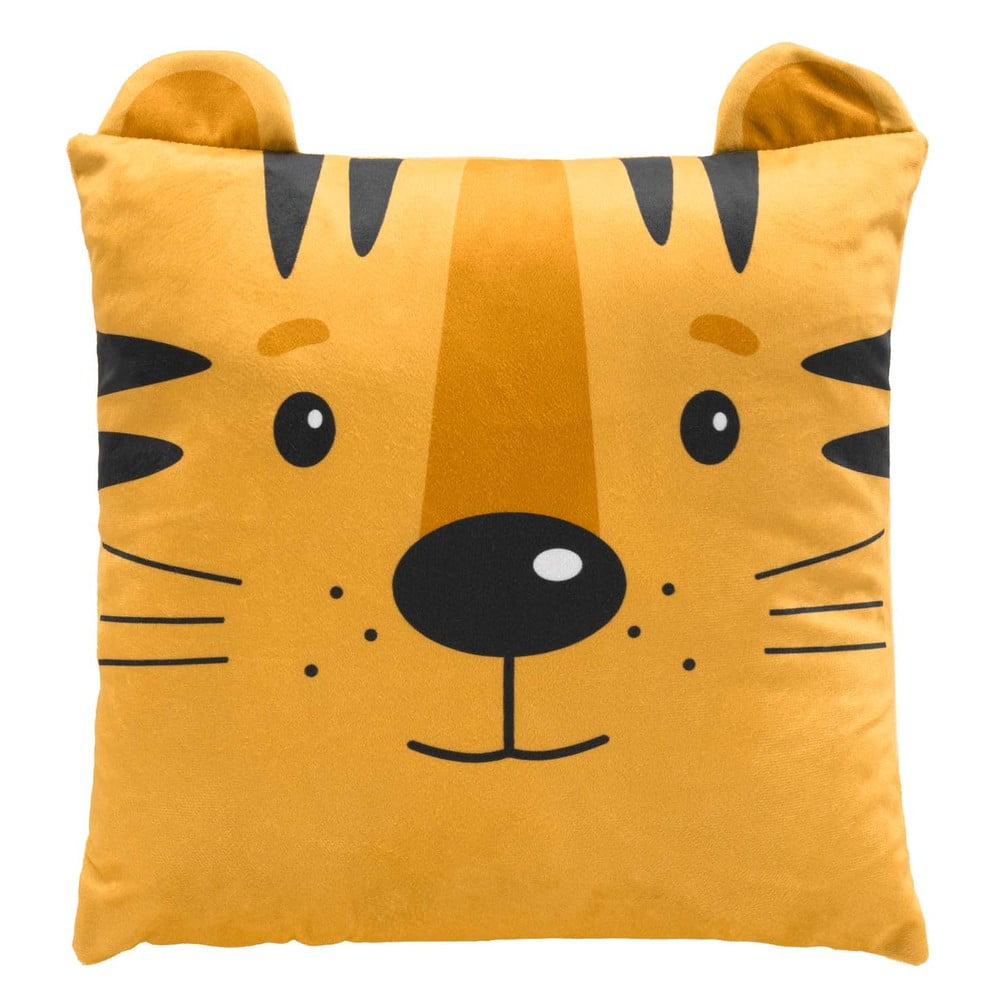 Aksamitna poduszka dziecięca 40x40 cm Tigry – douceur d'intérieur