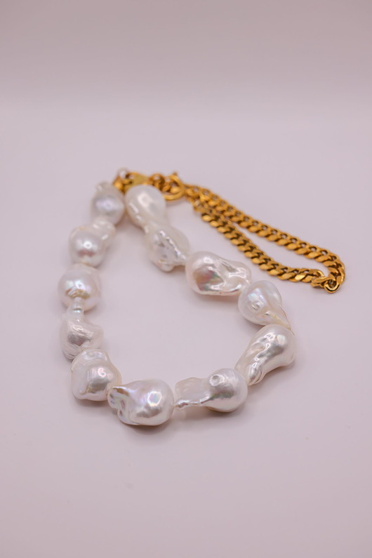 ROMEO PEARLS naszyjnik złoty