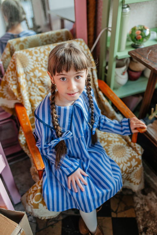 Sukienka blue vintage