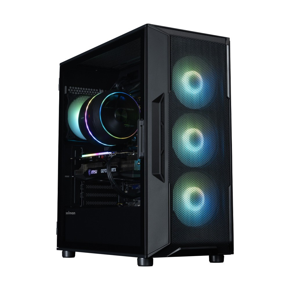 Zalman Obudowa I3 NEO V2 Mid Tower ARGB fan x4 czarna i3 NEO ARGB V2 Black