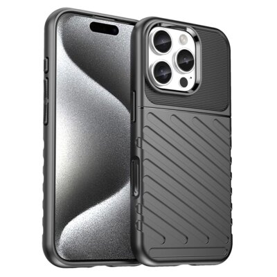 Etui HURTEL Thunder Case do Apple iPhone 16 Pro Czarny