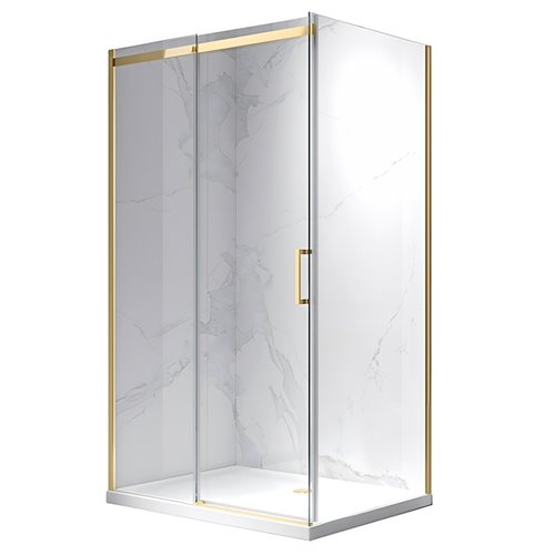 Hydrosan Złota kabina prysznicowa prostokątna 140x90 szkło 8 mm ZES-KZ22E-GL-140X90