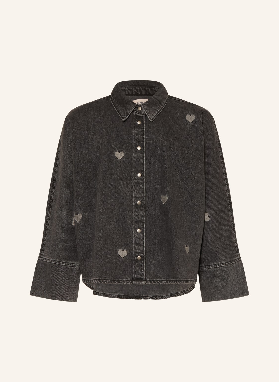 Only Bluzka Jeansowa schwarz