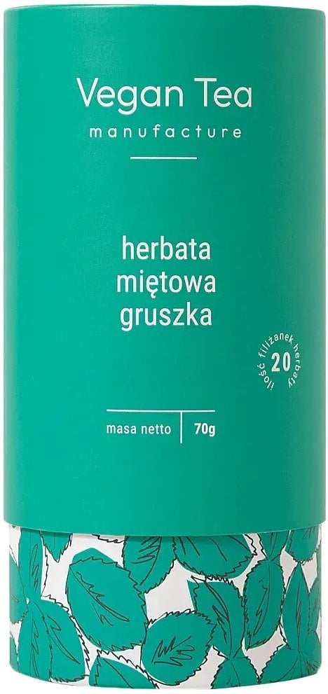 Vegan Tea - herbata napar ziołowo-owocowy sypany Miętowa Gruszka 70 g