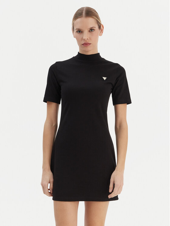 Guess Sukienka codzienna V6RK04 J1314 Czarny Regular Fit