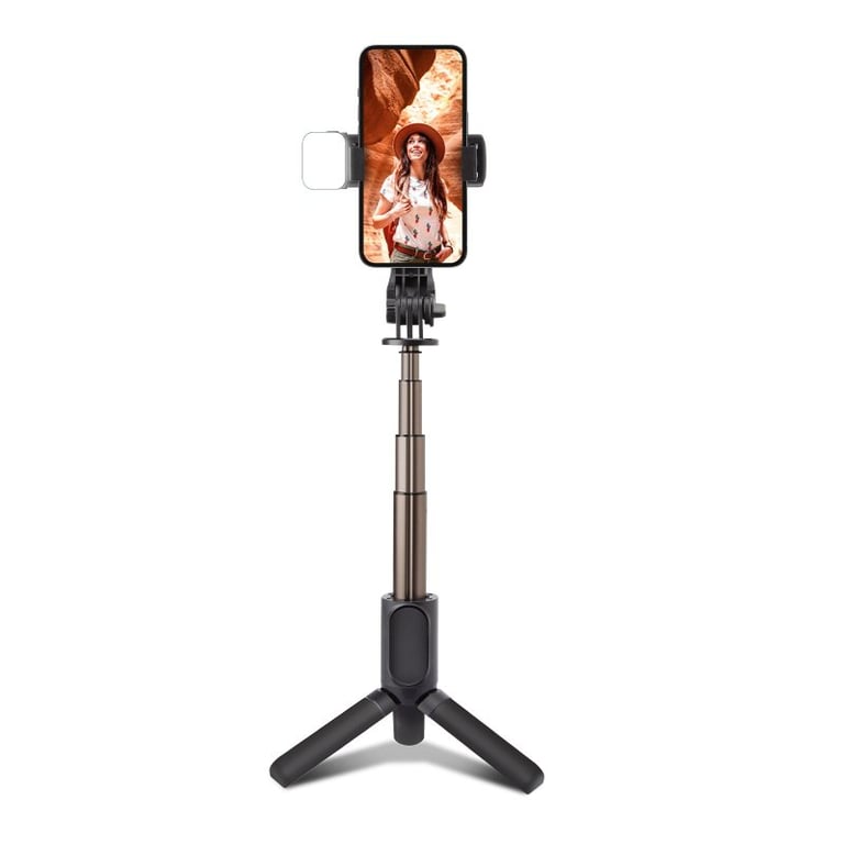 SBS Selfie stick statyw Smartfon 3 x noga Czarny