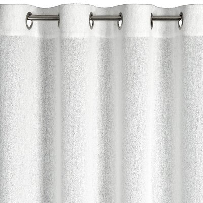 Zasłona EUROFIRANY Essi 140 x 250 cm Biało-srebrny