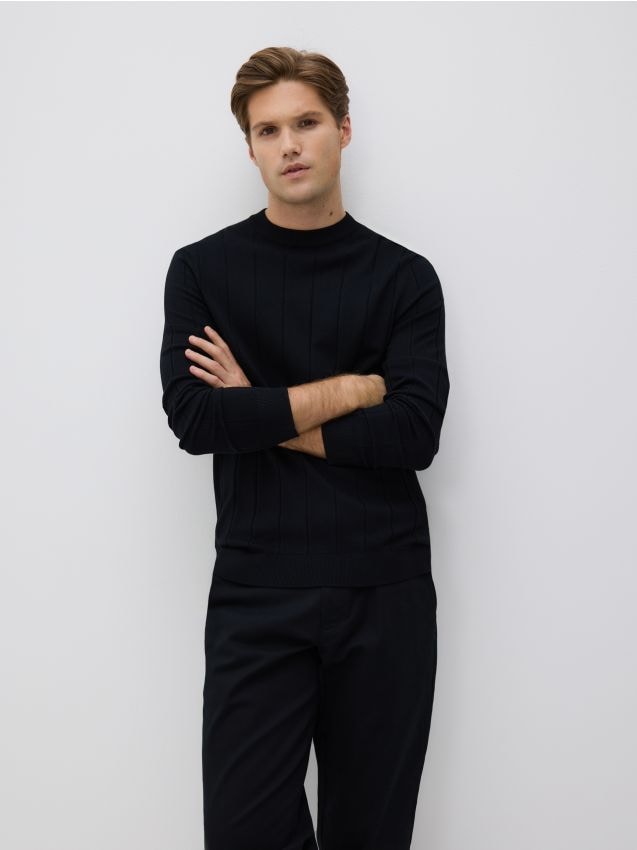 Reserved - Sweter z wiskozą - czarny