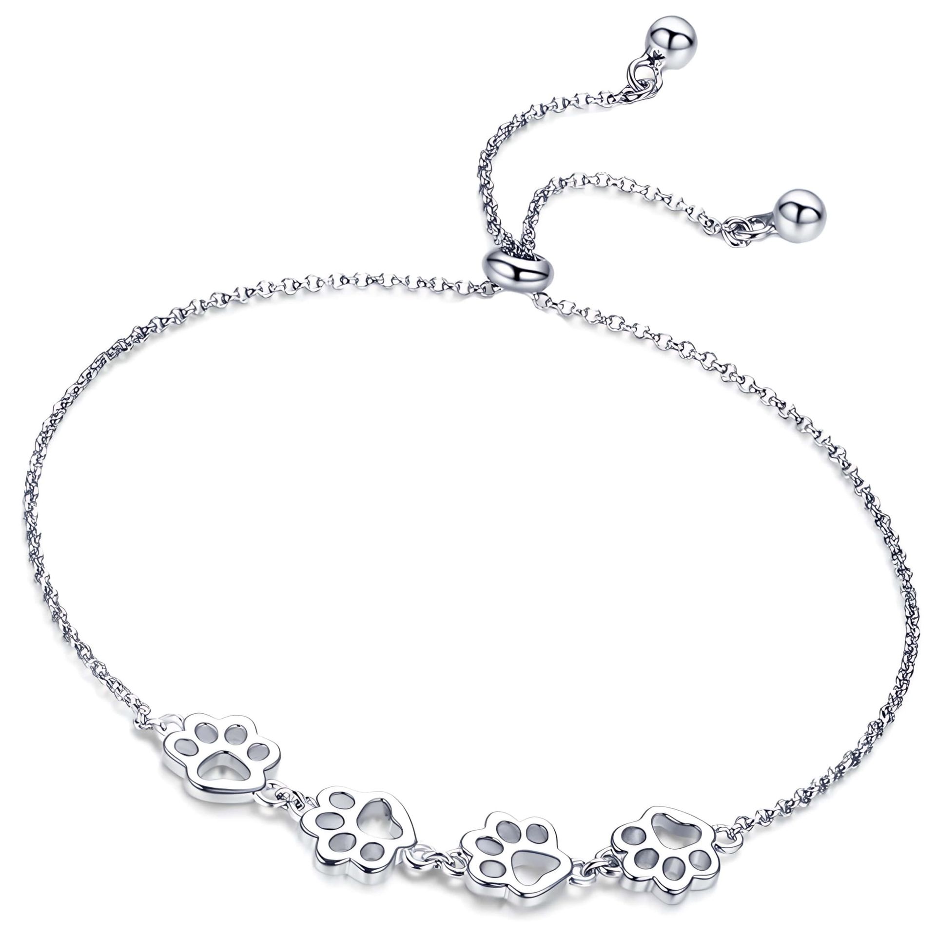 Bransoletka Srebrna - BRANSOLETKA ŁAPKI