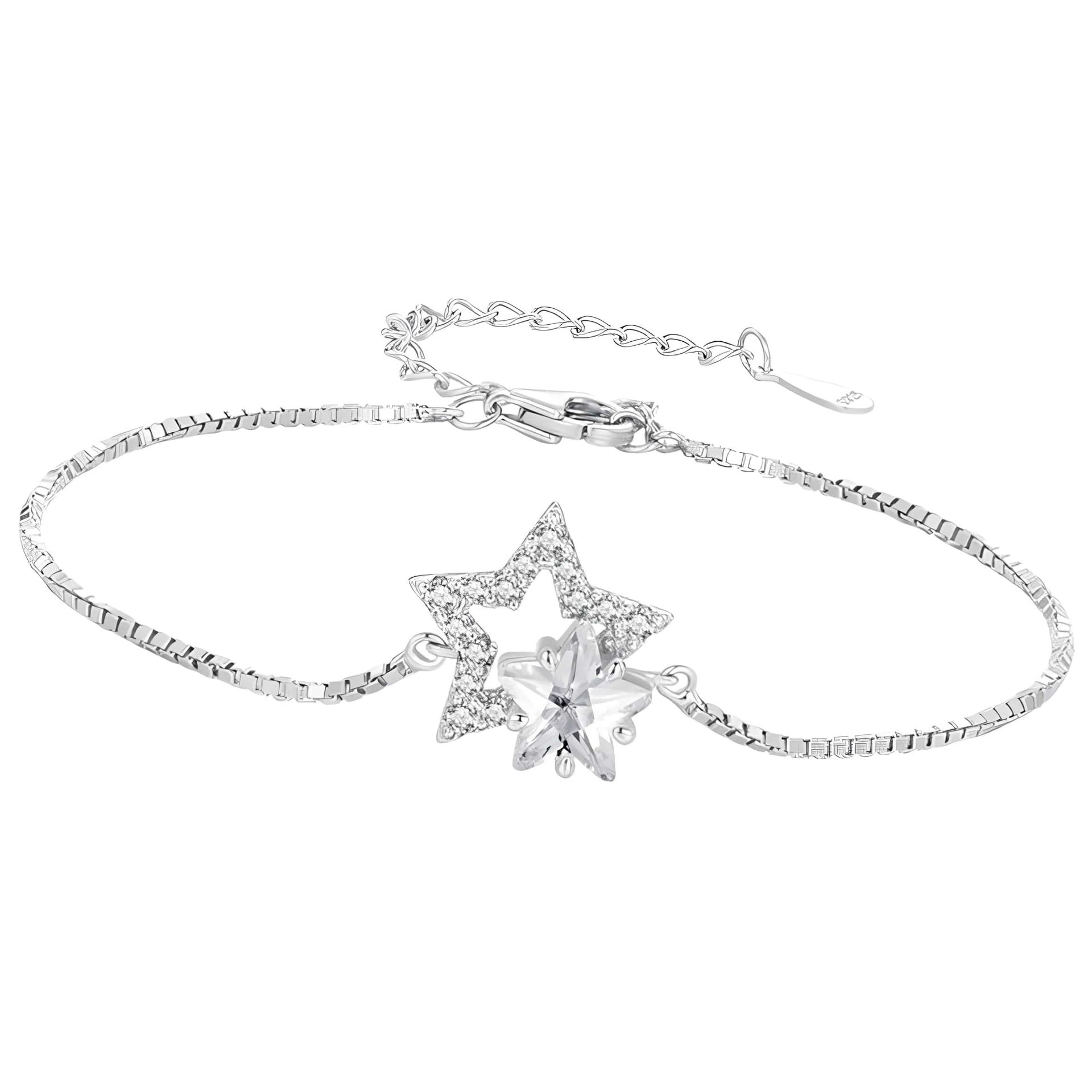 Bransoletka Srebrna - BRANSOLETKA GWIAZDKI