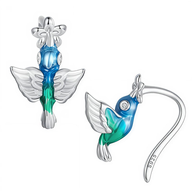 Kolczyki Srebrne - KOLCZYKI KOLIBER