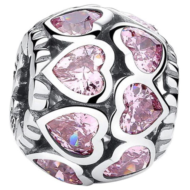 Charms do Pandora - CHARMS RÓŻOWE SERCA