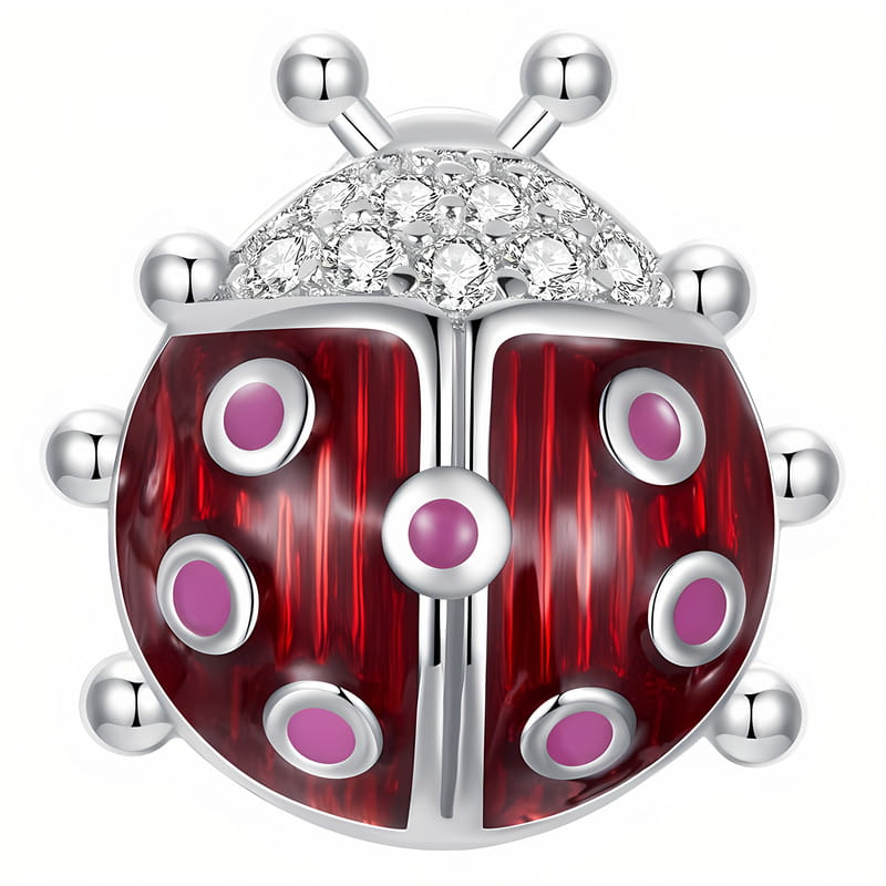 Charms do Pandora - CHARMS FLUORESCENCYJNA BIEDRONKA