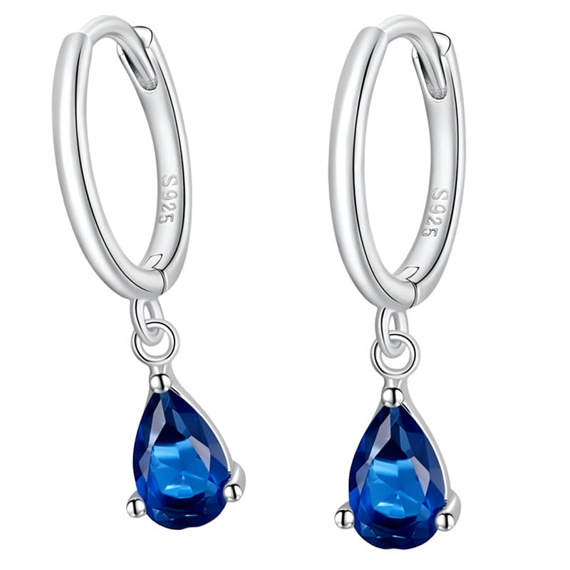 Kolczyki Srebrne - KOLCZYKI KROPELKA