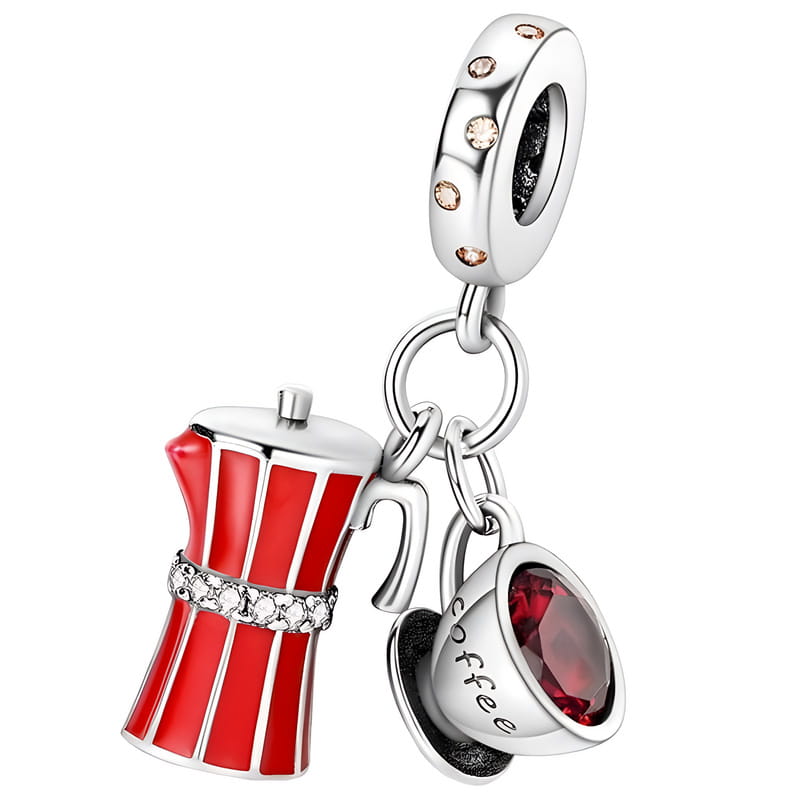 Charms do Pandora - CHARMS MIŁOŚNICZKA KAWY