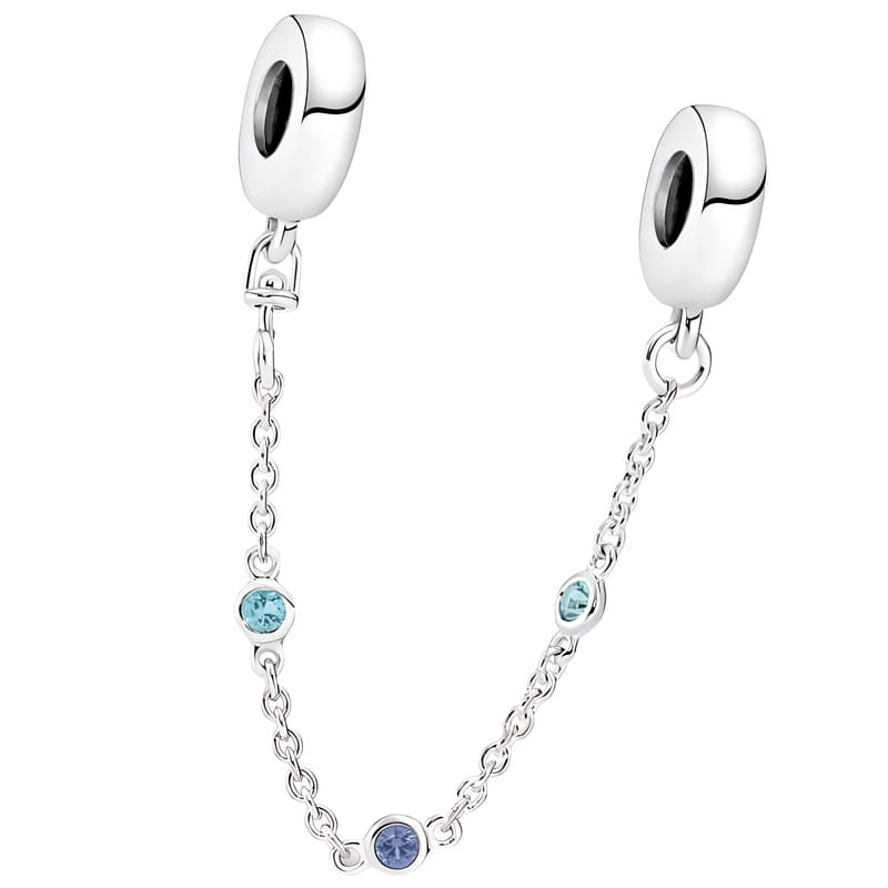 Charms do Pandora - CHARMS ŁAŃCUSZEK ZABEZPIECZENIE CYRKONIE