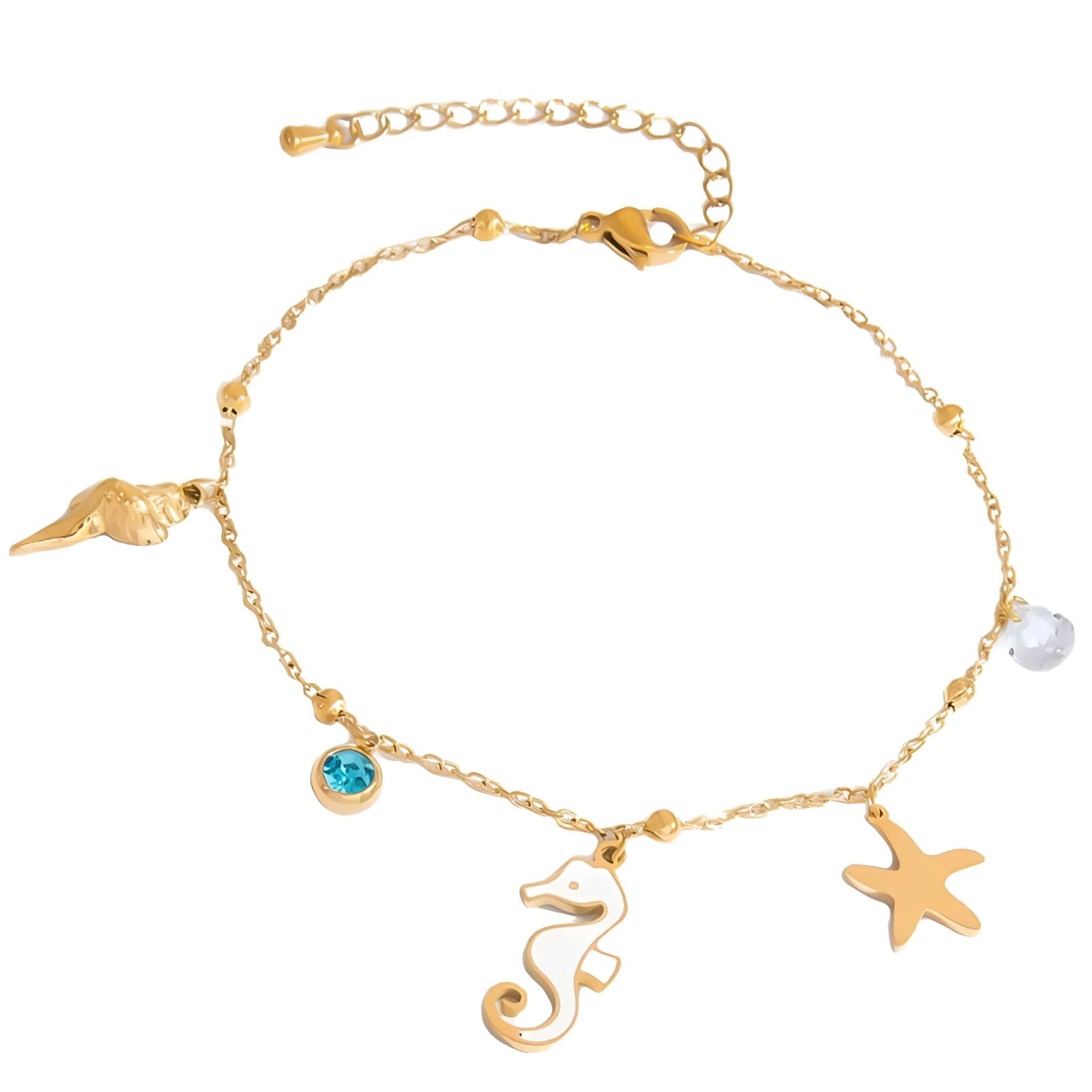 BRANSOLETKA NA NOGĘ - Bransoletka na nogę Morska