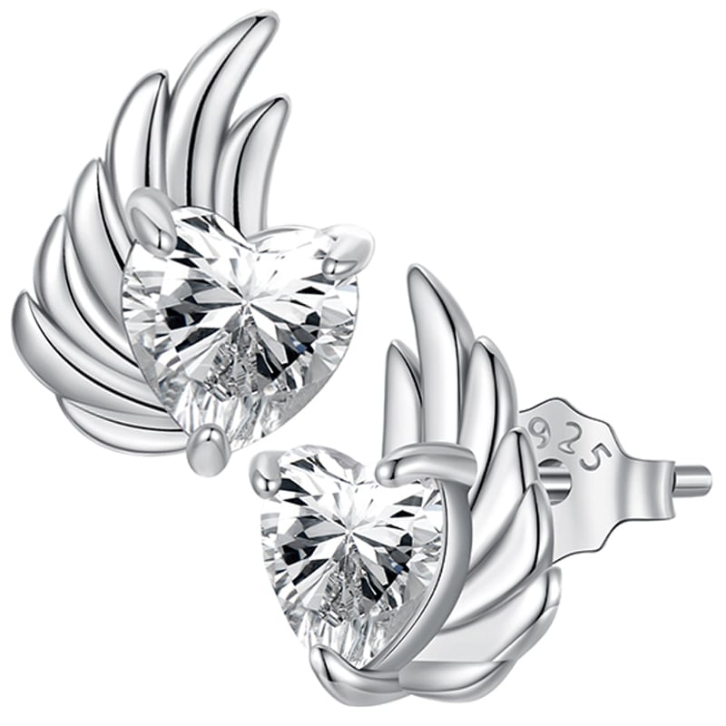 Kolczyki Srebrne - KOLCZYKI SKRZYDŁO