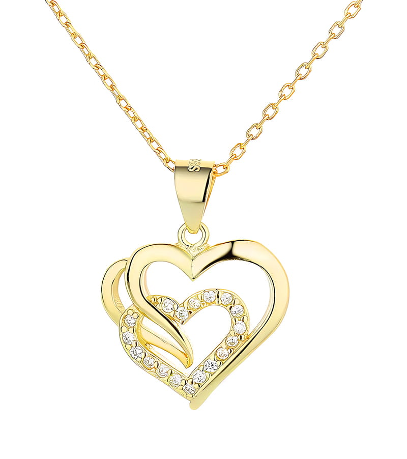 Złoty Naszyjnik - ŁAŃCUSZEK SERCE